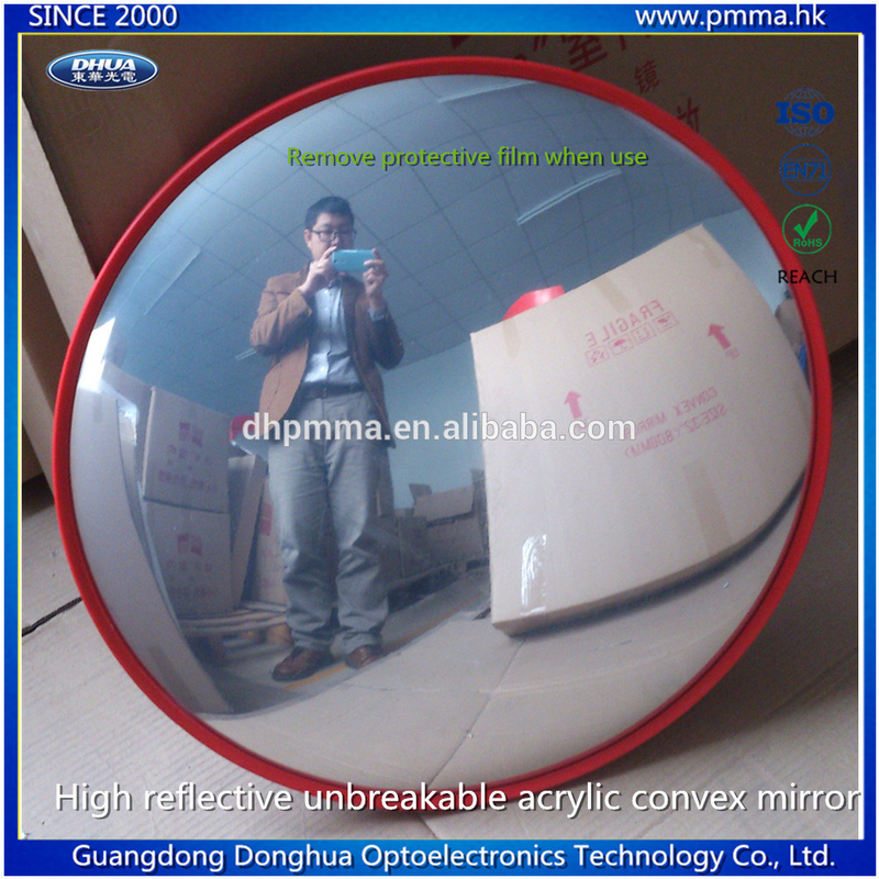 High reflective unbreakable acrylic mirror face convex mirror indoor