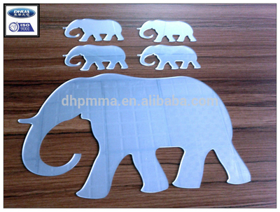 Elephant Acrylic Mirror Wall Decals for Decoration And Gifts