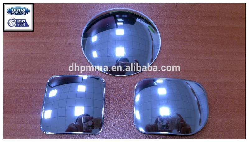 Small acrylic plastic convex blind spot wide angle mirror for rearview