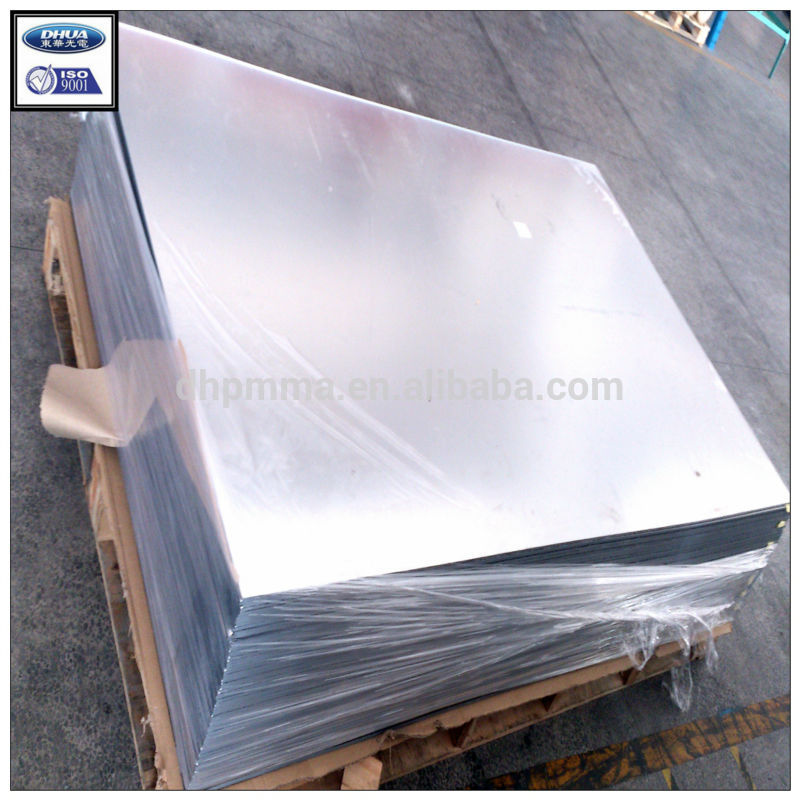 Plastic acrylic mirror with printed design for furniture and toy