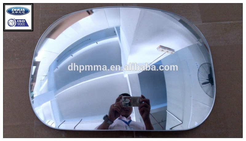 custom make blind spots acrylic plexiglass convex mirror