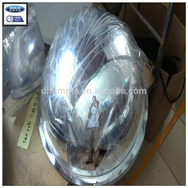 Full dome plexiglass acrylic security convex mirror for retail business