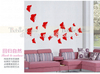 Butterfly Shape Wall Mirror with Self-adhesive Back for Home Decor