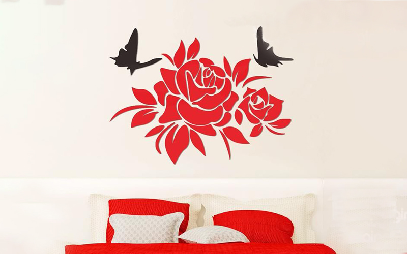  Let’s take a look at the beautiful figure of acrylic wall stickers.