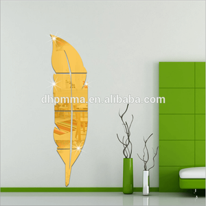 Home Decorative Acrylic Material Plastic Colored Mirror Sheet On Wall