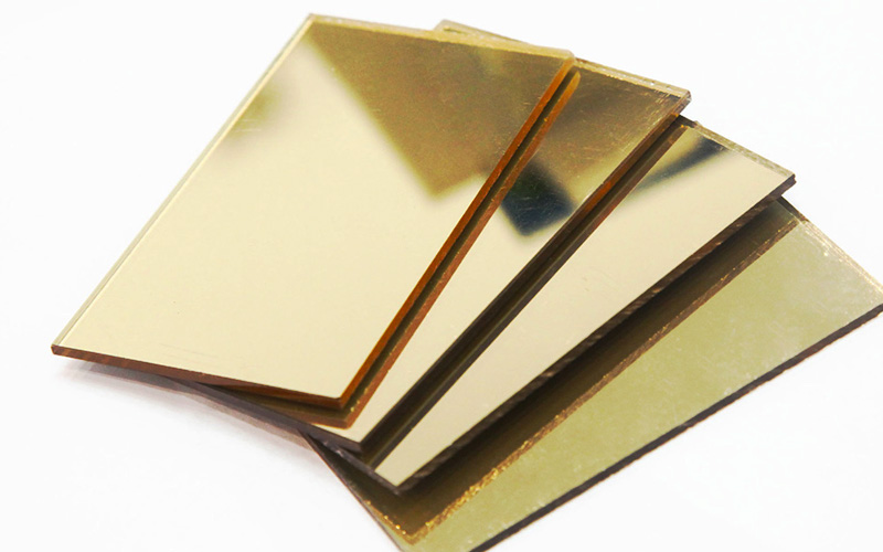 Gold Color Acrylic Mirror