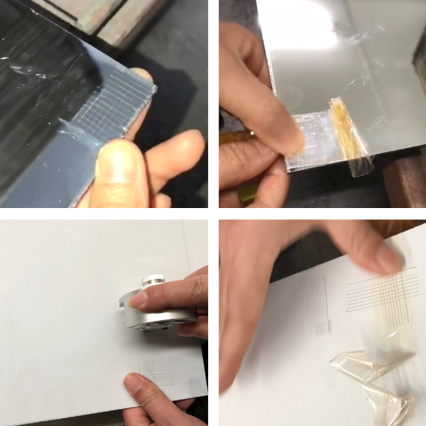 Cross-cut-adhension-test